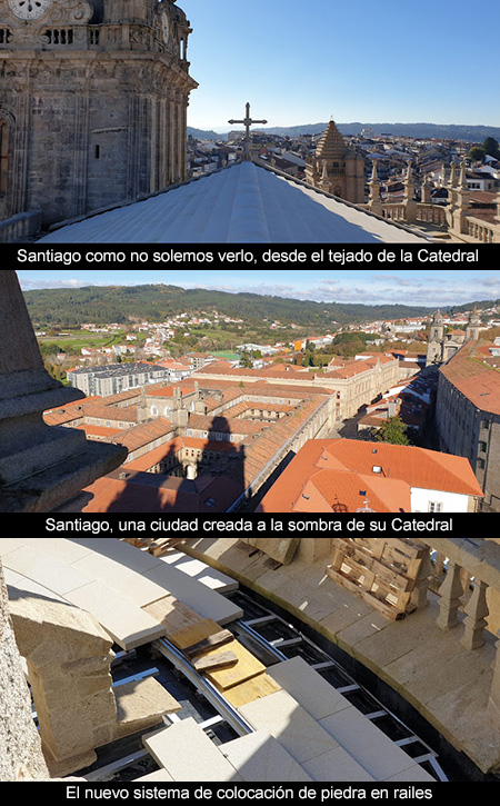 Los tejados de la Catedral de Santiago