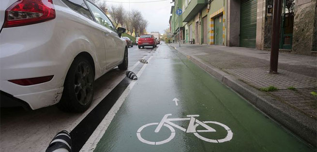 Se usa el carril-bici de Lugo? Obviamente no