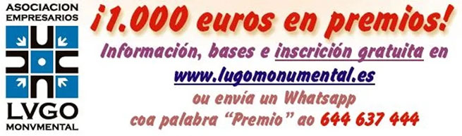 Lugo Monumental repartir 1.000 euros en premios  mellor animacin de ra no Antroido
