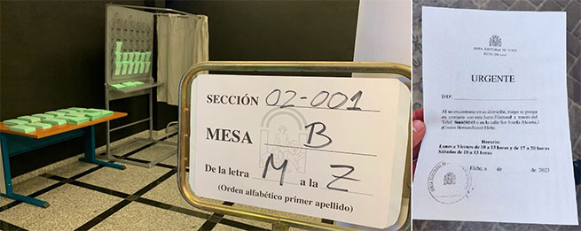 No recoger la notificacin de mesa electoral es una bobada y no ir acarrea sancin