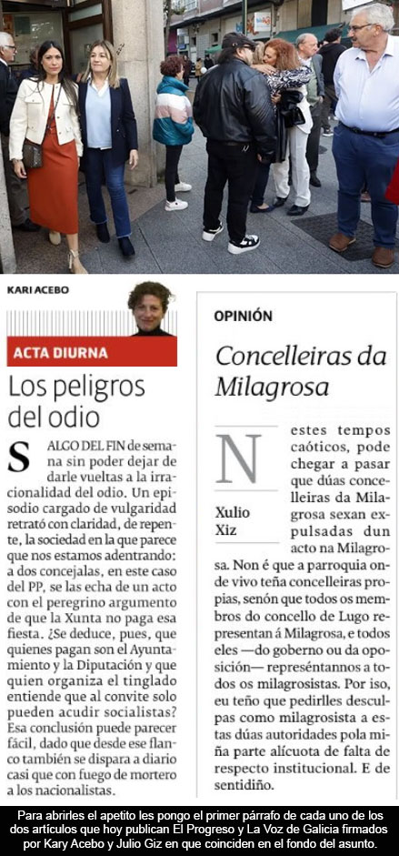Sí, señor alcalde, claro que es cosa suya