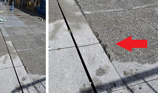 Chapuceros hasta en los arreglos de las chapuzas