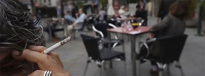 Tabaco y terrazas, una combinaci�n complicada