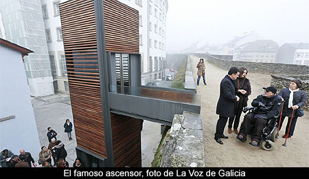 El ascensor a la Muralla como agresión