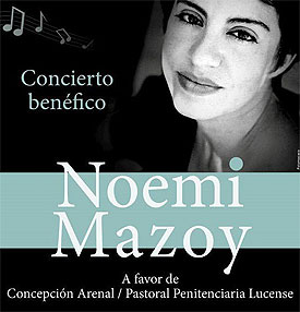 De música y perdón: Noemi Mazoy canta para una buena causa