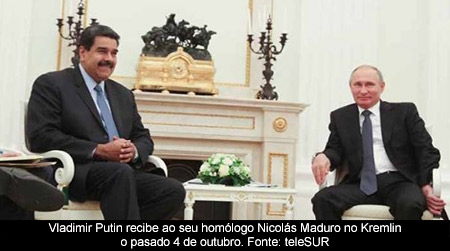 O eixe euroasitico de Putin pasa por Venezuela