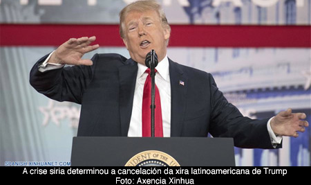 Trump vaise polo Camio de Damasco