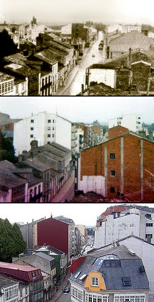 Vilalba onte e hoxe: A Carretera