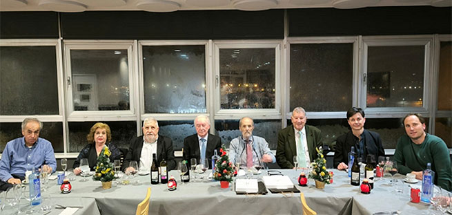 El personal laboral del casino celebra la navidad