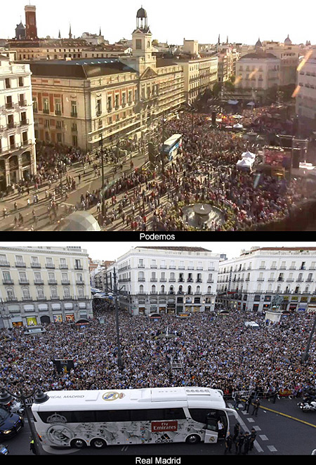 Podemos 1 - Real Madrid 2