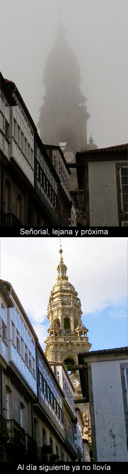 En compostela, llovía