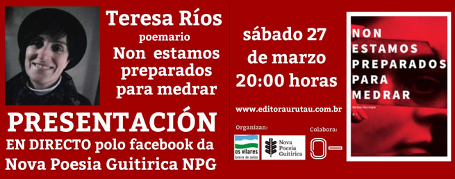 O sábado, última presentación literaria #DoTrinque no facebook da NPG.