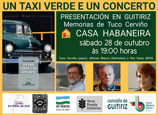 Presentación do libro 'Un taxi verde e un concerto'