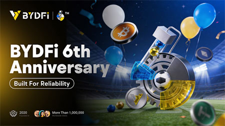 BYDFi Marks 6th Anniversary with Month-Long Celebration, Built for Reliability