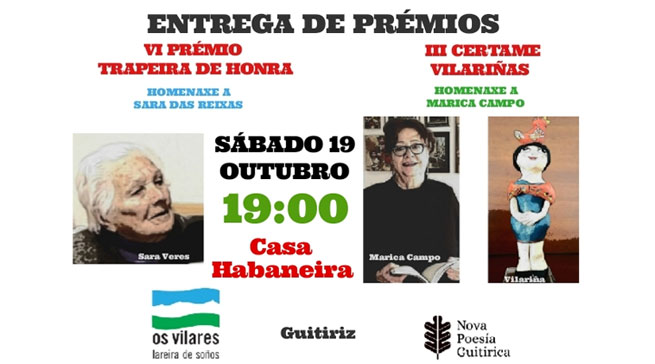 Premios 'Trapeira de Honra' e 'Vilariñas 2019' e Homenaxe a Marica Campo