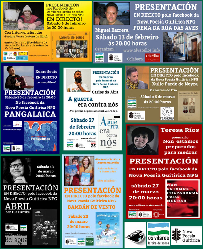 O sábado comenzan as presentacións 'On Line' de novidades do programa #DoTrinque no facebook da Nova Poesia Guitirica NPG