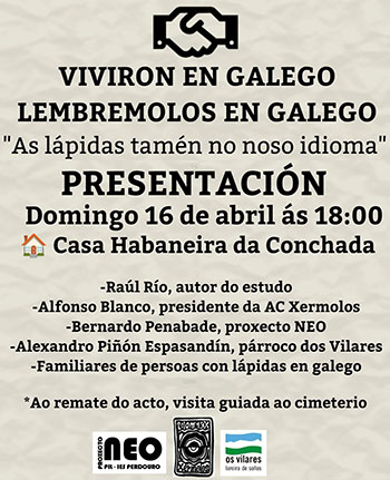 Presentación estudo lápidas Os Vilares