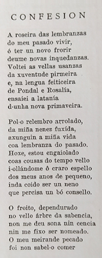 A poesía de Avelino Díaz en Debezos (15): 'Confesión' (1)