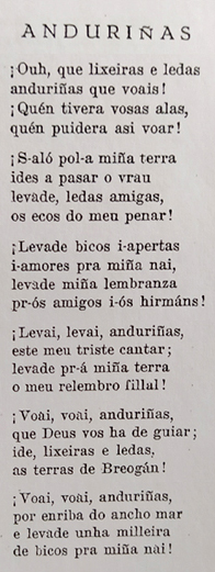 A poesía de Avelino Díaz en Debezos (23): 'Anduriñas' (1)