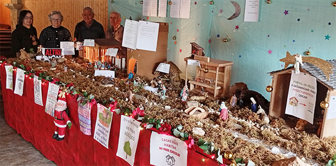 O Belén de Momán denuncia o abandono do rural galego