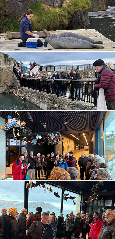 La UNED Senior Coruña inicia el año en el Aquarium Finisterrae