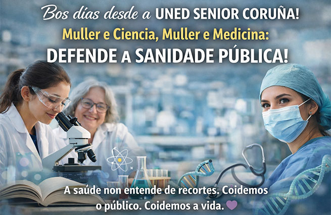 Muller na ciencia e Muller na Mediciña. Igualdade sen barreiras!