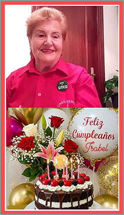 Isabel Pérez Castedo 92 años de vida, poesía, música e ilusión en la UNED Senior de Guitiriz