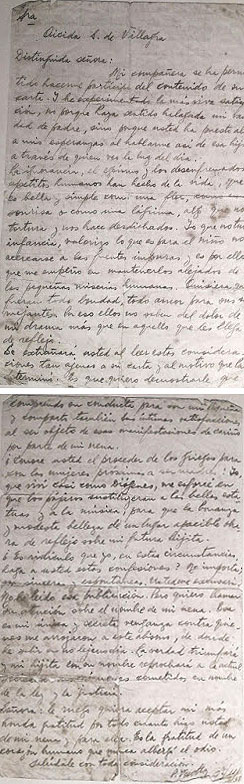 Carta inédita de Pascual Vuotto