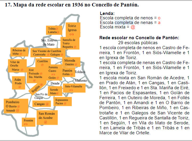 O ensino primario no Concello de Pantón no século XX.*