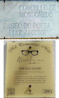 Casas literarias: Xosé Díaz Jácome