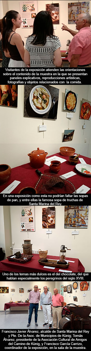 El yantar de los peregrinos, exposición en Santa Marina del Rey