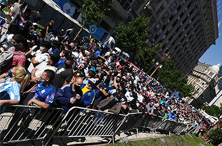 El adiós a Maradona