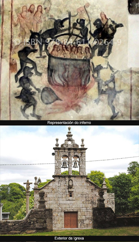 Reclaman a intervención das administracións para salvar os frescos da igrexa de Guitiriz