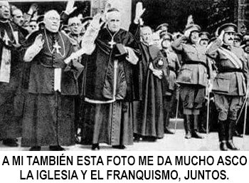 La Iglesia Jerárquica Española no puede permitir homenajes a un Dictador en los templos Católicos.