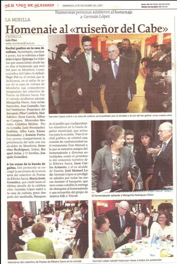 Homenaje a Germn Lpez Quiroga