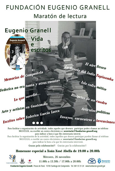 Os maratóns da Granell e a homenaxe deste ano a Abella