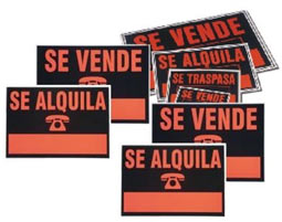 Se vende, se alquila, se traspasa