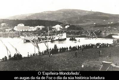 1920: Botadura histórica na ría de Foz