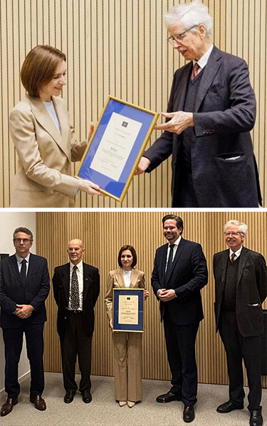 Premio europeo Coudenhove-Kalergi a la Presidenta de Moldavia Maia Sandu