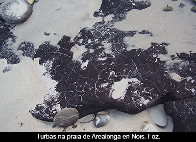 Turbas na praia de Arealonga en Foz