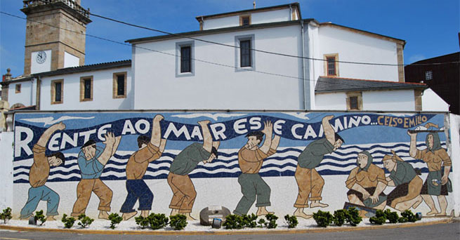 Mural rente ao mar