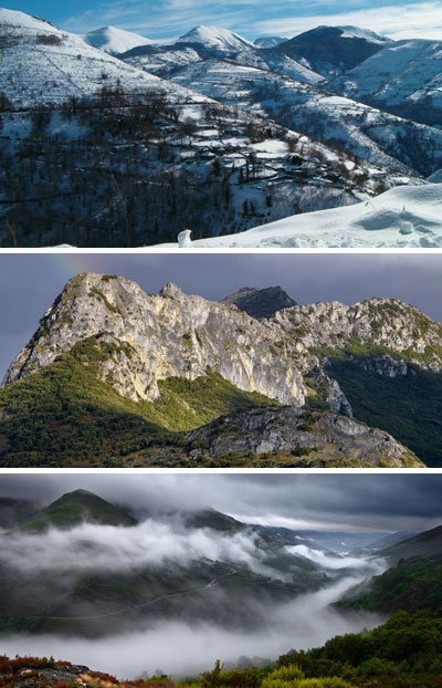 Es invierno en la montaña gallega