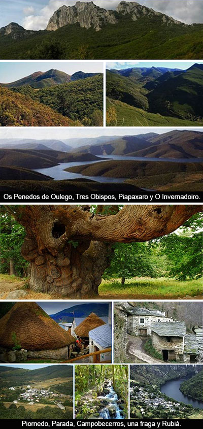 4 sierras, 4 picos, 4 pueblos, 4 árboles...